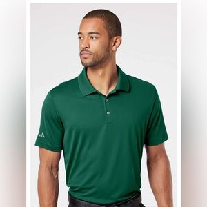NWT, Men’s Adidas v neck athletic GOLF polo shirt, size Medium